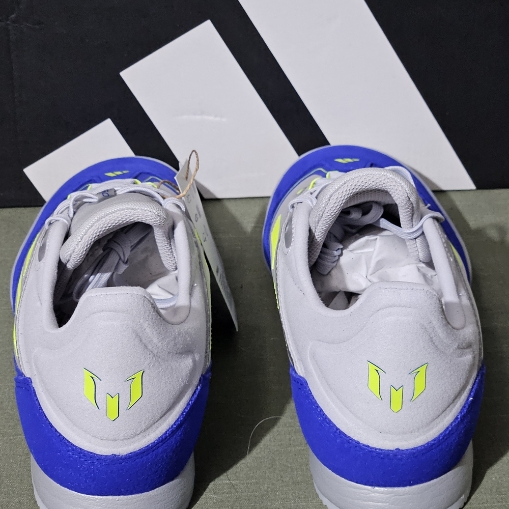Adidas Men's Blue and Gray Sneakers - Picture 7 of 11